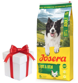 JOSERA Adulto Light & Vital 12,5kg + ¡Sorpresa para el Perro GRATIS!