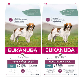EUKANUBA-Adult Daily Care Pato monoproteico-2x12kg