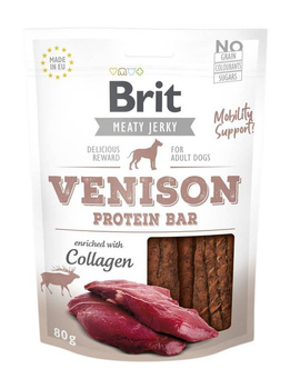 Brit Jerky Snack Barrita proteica de venado 80g