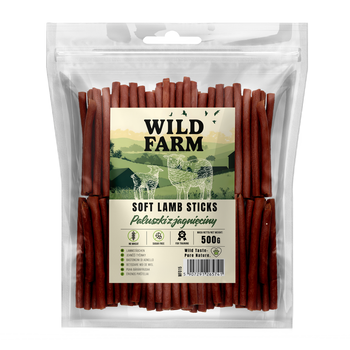 WILD FARM palitos de cordero 500g golosinas para perros