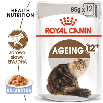 ROYAL CANIN Ageing +12 12x85g comida húmeda en gelatina para gatos maduros