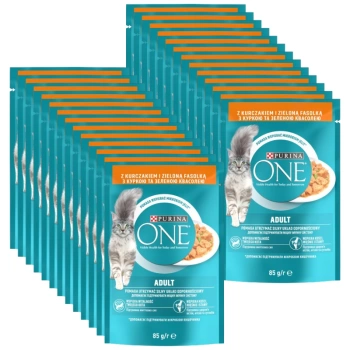 Purina One Adult pienso para gatos con pollo y judías verdes 26x85 g