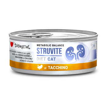Disugual Karma húmeda para gatos Veterinaria STRUVITE Pavo (adulto) 85 g