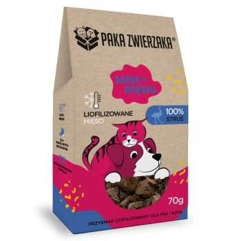 Animal Paka Delicias Liofilizadas de Avestruz Solo Carne 70g