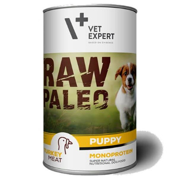VETEXPERT Raw Paleo Cachorro Pavo 6x400g