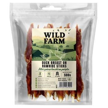 WILD FARM filete de pechuga de pato en stick 500g golosina para perro