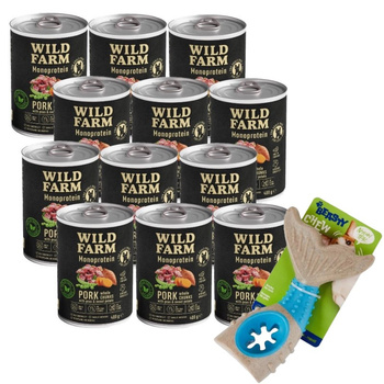 Wild Farm Monoprotein Pork 12x400g pienso hipoalergénico para perros