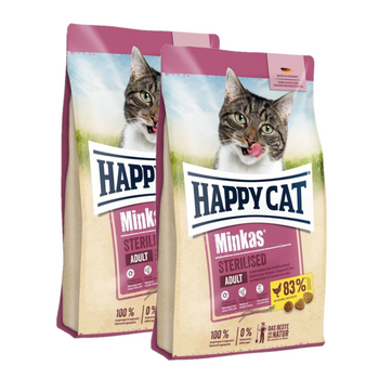 Happy Cat Minkas Geflügel Esterilizado con Aves 2x10kg