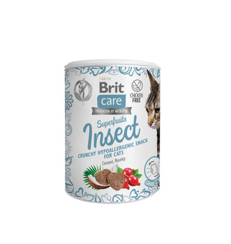 Brit Care Cat Snack Superfrutas Insectos Hipoalergénico 100g