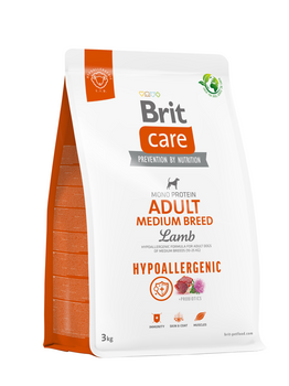 BRIT CARE Perro Hipoalergénico Adulto Raza Mediana Cordero 3kg