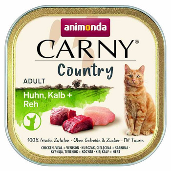 ANIMONDA Carny Country Adulto Pollo, Ternera y Corzo 100g