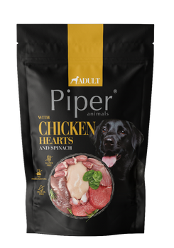 DOLINA NOTECI Piper para perros con corazones de pollo y espinacas 500g