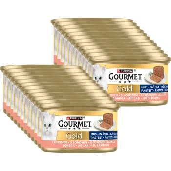 Purina Gourmet Gold mousse con salmón 24x85g -2% más barato en el set