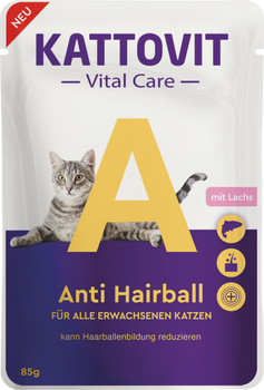 Kattovit Cuidado Vital Anti bolas de pelo 85g