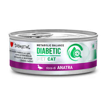Disugual Veterinary comida húmeda para gatos DIABETICA Pato (adulto) 85g