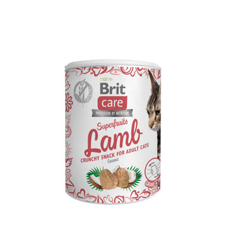 Brit Care Cat Snack Superfrutas Cordero 100g