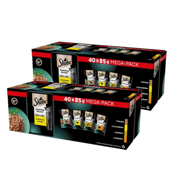 Sheba Delicacy Aves Jalea sabores - comida húmeda para gatos 80x85g