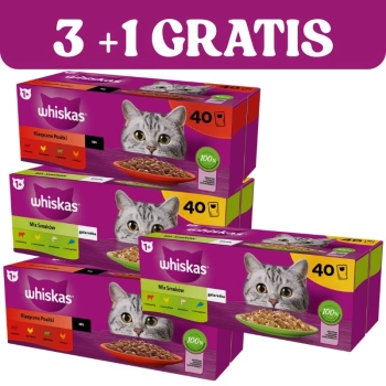 WHISKAS Sobres Adulto 120x85g + 40x85g GRATIS