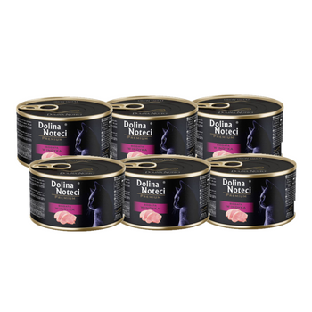 Dolina Noteci Premium para gatos rico en pavo 6x185g
