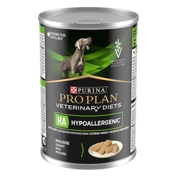 PURINA Veterinary PVD HA Mousse Hipoalergénico 400g