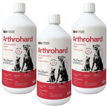 LAB-V Arthrohard 3x1000ml Fórmula de apoyo articular para perros y gatos