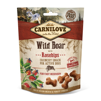 Carnilove Crunchy Snack, jabalí y rosa mosqueta 200 g