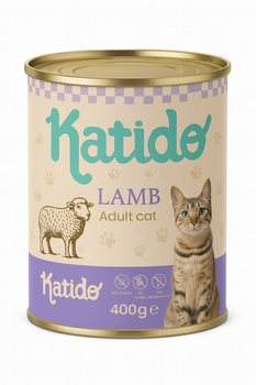 Katido Comida húmeda para gatos con cordero 400g