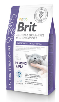 Brit GF Veterinary Diets Gato Gastrointestinal-Bajo en Grasa 5kg