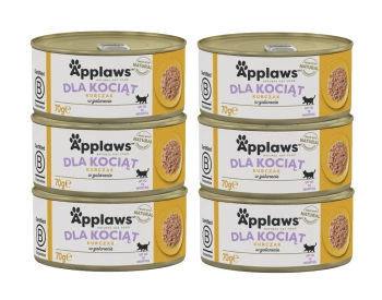APPLAWS Gatito Pollo En Gelatina Lata 6x70g