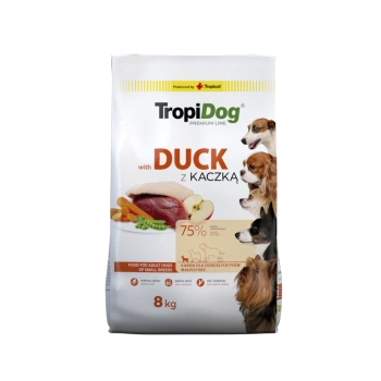 Tropidog Premium Adulto Razas Pequeñas con Pato y Arroz 8kg