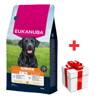 EUKANUBA Junior Large 15kg + sorpresa para el perro