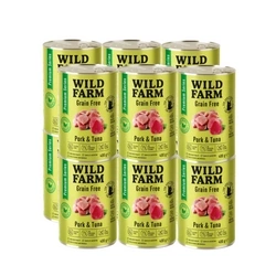 WILD FARM Premium Grain Free Cerdo y Atún 12x400g - pienso sin cereales para gatos