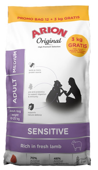 ARION Original Sensitive Adulto Mediano 12+3kg