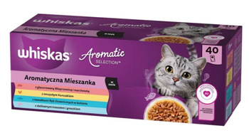 WHISKAS Adult Aromatic Mix sobres 40 x 85 g - comida húmeda para gatos