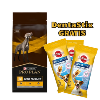 PURINA Pro Plan Veterinario JM Joint Mobility 12kg + 3x DentaStix GRATIS!