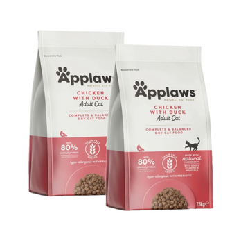 Applaws Adult Chicken with Extra Duck Comida seca para gatos 2x7,5 kg