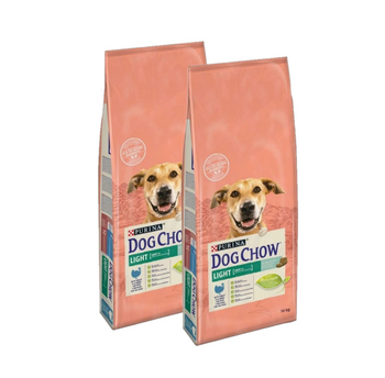 Purina Dog Chow Light Adulto con pavo 2x14kg
