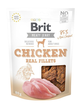 Brit Jerky Snack Filetes de Pollo 80g