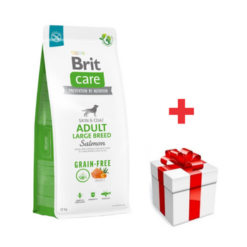 BRIT CARE Dog Grain-free Adult Large Breed Salmón 12kg  + sorpresa gratis