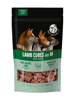 PetRepublic cubitos de cordero para perros 100g M