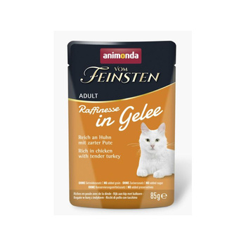 ANIMONDA Vom Feinsten Raffinesse pollo con pavo en gelatina 85 g