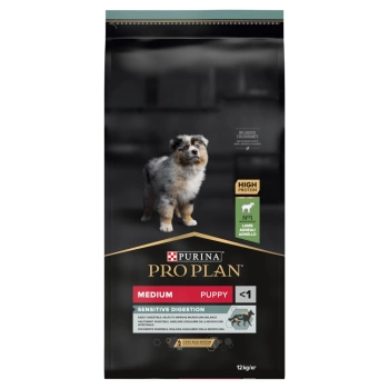 Purina Pro Plan Cachorro Mediano Sensible Optidigest Cordero y Arroz 12kg