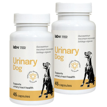 LAB-V Urinary Dog - Apoyo para la infección del tracto urinario en perros 2x45 cápsulas