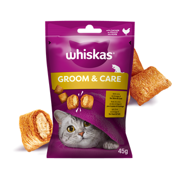 WHISKAS Healthy Shine 45g golosina para gatos, con pollo