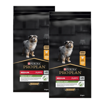 Purina Pro Plan Cachorro Mediano Optistart Pollo y Arroz 2x12kg