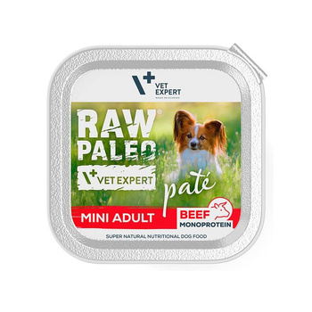 Vetexpert Raw Paleo Pate Mini Adult Beef 12x150g