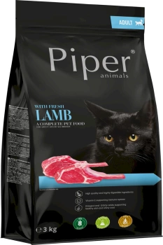 DOLINA NOTECI Piper Animales con cordero para gatos 3kg