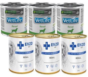 Farmina Vet Life Renal Canino 3x300g & ENZO VET Renal 3x400g