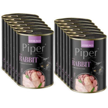 DOLINA NOTECI Piper para gatos esterilizados con conejo 12x400g